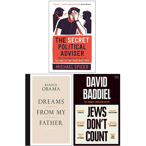 The Secret Political Adviser[Hardcover], Dreams From My Father[Hardcover] & Jews Don’t Count 3 Books Collection Set - The Book Bundle