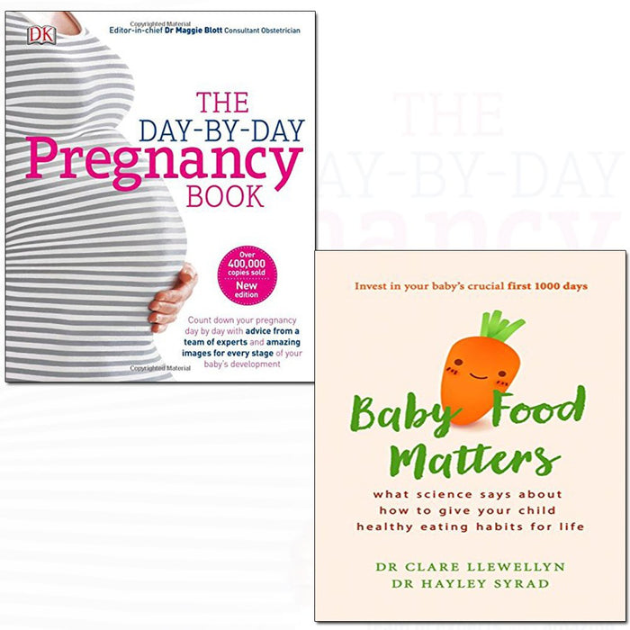 Baby food matters and day-by-day pregnancy [hardcover] 2 books collection set - The Book Bundle