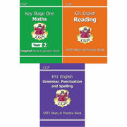 CGP New KS1 Study & Practice Book Collection 3 Books Bundle - The Book Bundle