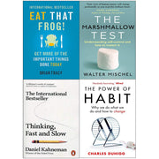 Eat that frog!, thinking, fast and slow, power of habit, marshmallow test 4 books collection set - The Book Bundle