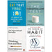 Eat that frog!, thinking, fast and slow, power of habit, marshmallow test 4 books collection set - The Book Bundle