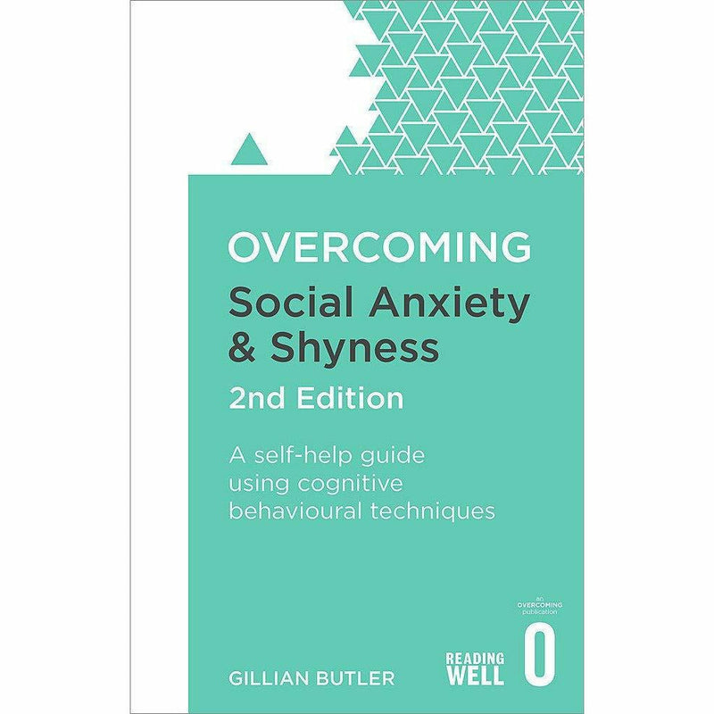 Set of four Robinson paperback books by Mark Freeston on overcoming depression, social anxiety, shyness, and anxiety.