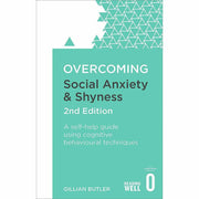 Set of four Robinson paperback books on overcoming OCD, social anxiety, shyness, and childhood fears by Cathy Creswell and colleagues.