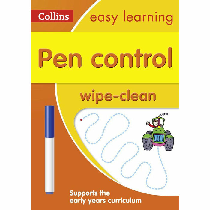 Pen Control Age 3-5 Wipe Clean Activity Book: Ideal for Home Learning - The Book Bundle