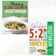 The Skinny Vegetarian Recipes 2 Books Collection pack (The Skinny Slow Cooker Vegetarian Recipe Book ,The Skinny 5:2 Fast Diet Vegetarian Meals ) - The Book Bundle