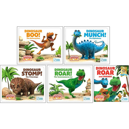 World of Dinosaur Roar Series 1-4 & World Book Day 5 Books Collection Set By Peter Curtis, Jeanne Willis - The Book Bundle