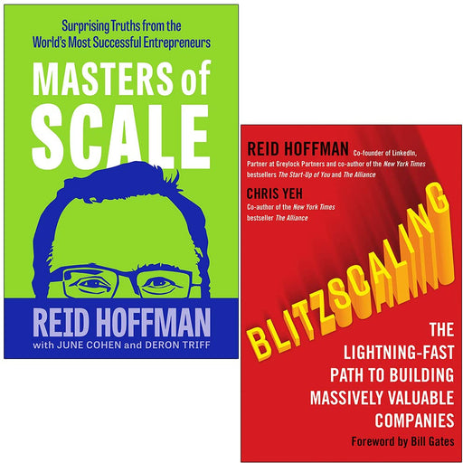 Reid Hoffman Collection 2 Books Set (Masters of Scale[Hardcover], Blitzscaling) - The Book Bundle