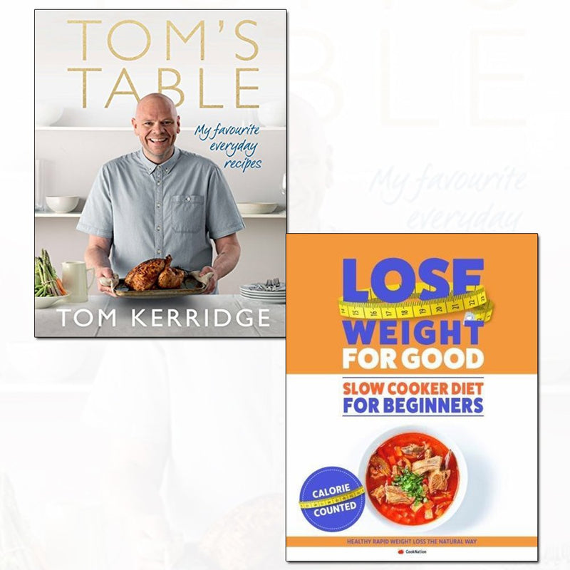 Tom Kerridge's "How to Lose Weight for Good" book set with two non-fiction books on healthy weight loss, published by Absolute Press.