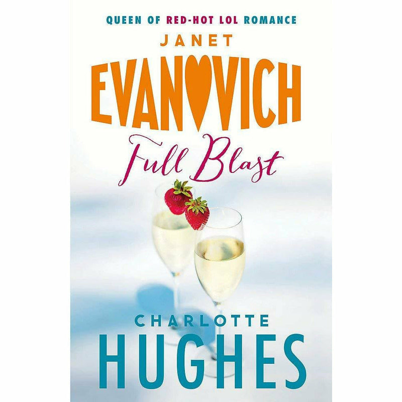 Full Series Collection of 4 books by Janet Evanovich and Charlotte Hughes, featuring Full House, Full Tilt, Full Speed, and Full Blast.