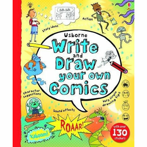 Write Your Own Storybook, Write and Draw Your Own Comics, Creative Writing Book 4 Books Collection Set - The Book Bundle