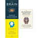 David eagleman the brain, incognito, runaway species [hardcover] 3 books collection set - The Book Bundle