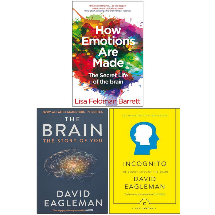 How Emotions Are Made, The Brain The Story of You, Incognito The Secret Lives of The Brain 3 Books Collection Set - The Book Bundle