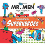 Collection of nine Mr Men and Little Miss Adventures paperback books by Roger Hargreaves, featuring colorful character covers.