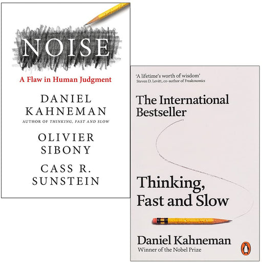 Noise [Hardcover] & Thinking Fast and Slow By Daniel Kahneman 2 Books Collection Set - The Book Bundle