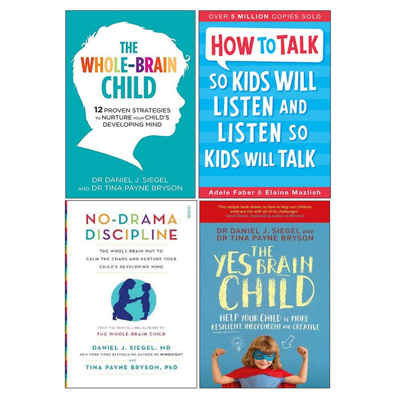 Whole Brain, How To Talk, No Drama, Yes Brain 4 Books Collection Set - The Book Bundle