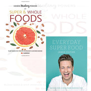 Two books from the Hidden Healing Powers of Super & Everyday Super Food collection by Cook Nation, featuring vibrant cover designs.