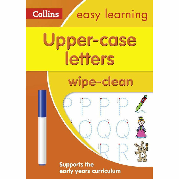 Collins Easy Learning Age 3-5 Wipe Clean Activity 3 Books Collection Set - The Book Bundle