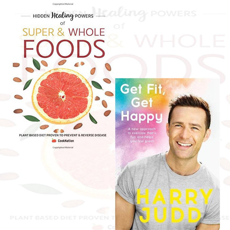 Get Fit, Get Happy & Hidden Healing Powers of Super 2 Books collection set by Iota Publishing and Harry Judd, featuring mixed formats.