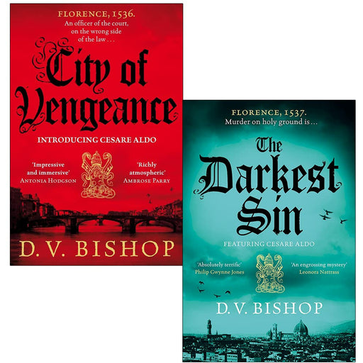 Cesare Aldo Series Collection 2 Books Set By D. V. Bishop (The Darkest Sin [Hardcover], City of Vengeance) - The Book Bundle