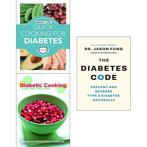 Diabetes code, quick cooking for diabetes and diabetic cooking 3 books collection set - The Book Bundle