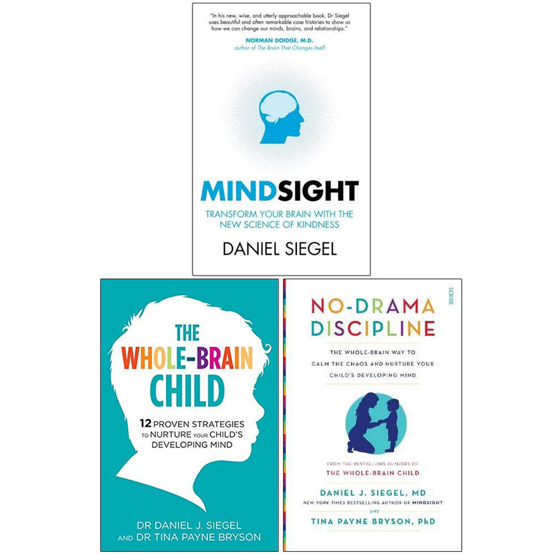 Daniel Siegal Collection 3 Books Set (Mindsight, The Whole Brain Child, No Drama Discipline) - The Book Bundle