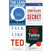 The Lean Startup, The Storyteller's Secret [Hardcover], Talk Like TED, TED Talks 4 Books Collection Set - The Book Bundle