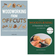 Woodworking from Offcuts, Woodturning 2 Books Collection Set - The Book Bundle