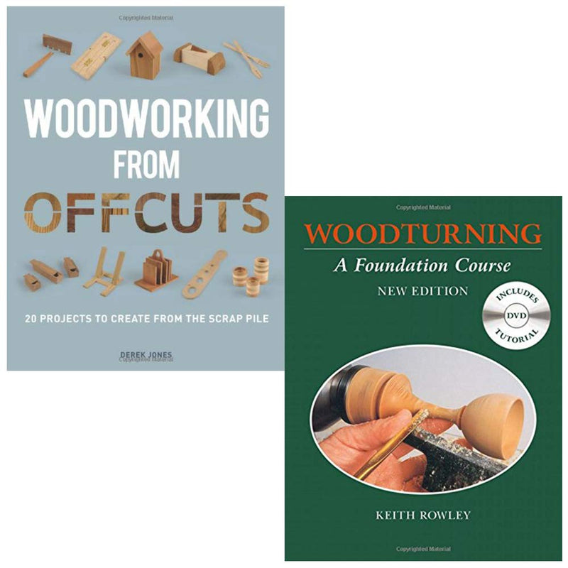 Woodworking from Offcuts, Woodturning 2 Books Collection Set - The Book Bundle
