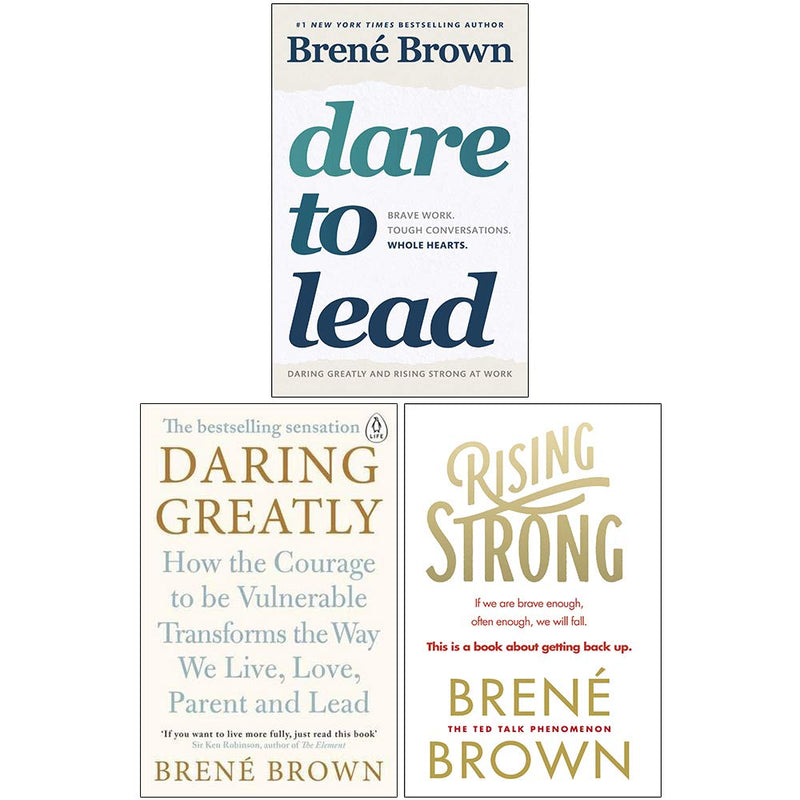 Dare to Lead, Daring Greatly, Rising Strong 3 Books Collection Set by Brené Brown - The Book Bundle