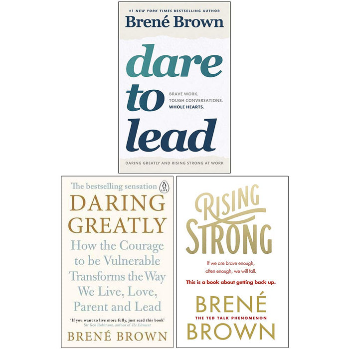 Dare to Lead, Daring Greatly, Rising Strong 3 Books Collection Set by Brené Brown - The Book Bundle