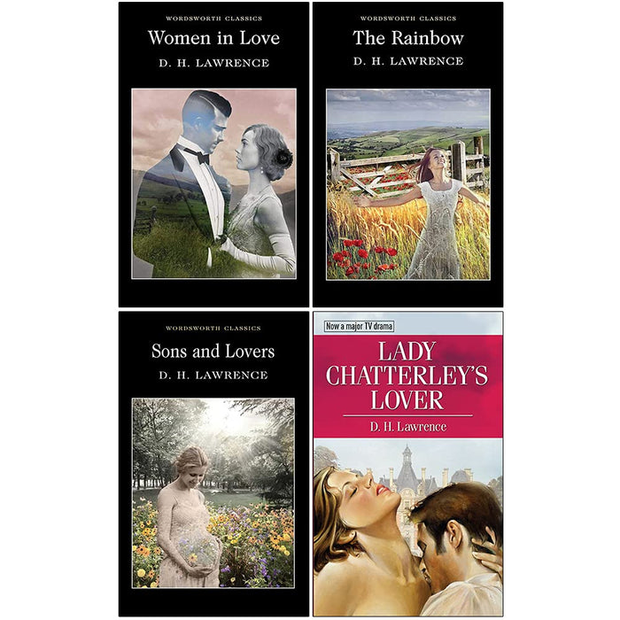 D. H. Lawrence Collection 4 Books Set (Women in Love, The Rainbow, Sons and Lovers, Lady Chatterley's Lover) - The Book Bundle