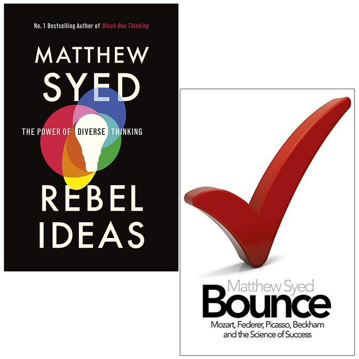 Rebel Ideas The Power Of Diverse Thinking & Bounce By Matthew Syed Collection 2 Books Set - The Book Bundle