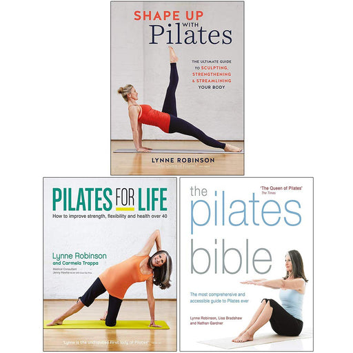 Lynne Robinson Pilates Collection 3 Books Set (Shape Up With Pilates, Pilates for Life, The Pilates Bible) - The Book Bundle