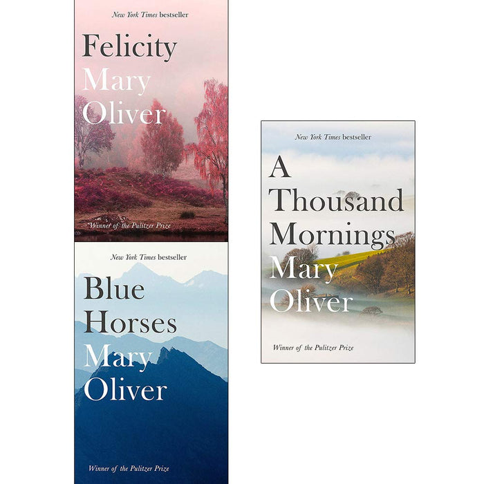 Mary oliver collection 3 books set (felicity, blue horses, a thousand mornings) - The Book Bundle