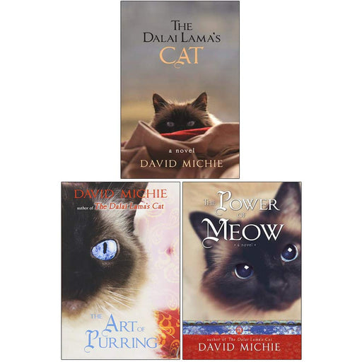 David Michie The Dalai Lamas Cat 3 Books Bundle Collection (The Dalai Lama's Cat, The Art of Purring, The Power of Meow) - The Book Bundle
