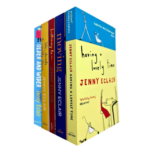 Jenny Eclair Collection 5 Books Set (Having A Lovely Time, Older and Wider) NEW - The Book Bundle