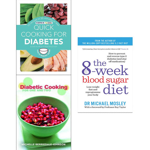 8 Week blood sugar diet, quick cooking for diabetes and diabetic cooking 3 books collection set - The Book Bundle