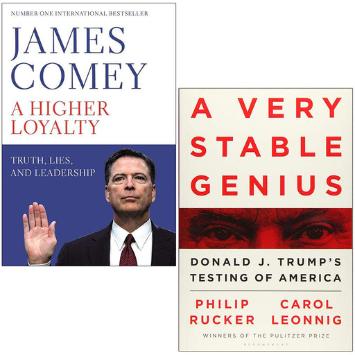 A Higher Loyalty & A Very Stable Genius: Donald J. Trump's  2 Books Collection Set - The Book Bundle