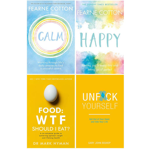 Calm, happy fearne cotton, food wtf should i eat, unfck yourself 4 books collection set - The Book Bundle