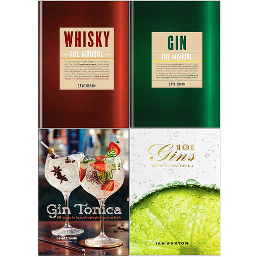 Whisky the manual, gin tonica, 101 gins to try before you die 4 books collection set - The Book Bundle