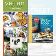 Vegan Cookbook For Beginners[Paperback],Vegan BBQ,Vegan Street Food 3 Books Collection Set - The Book Bundle