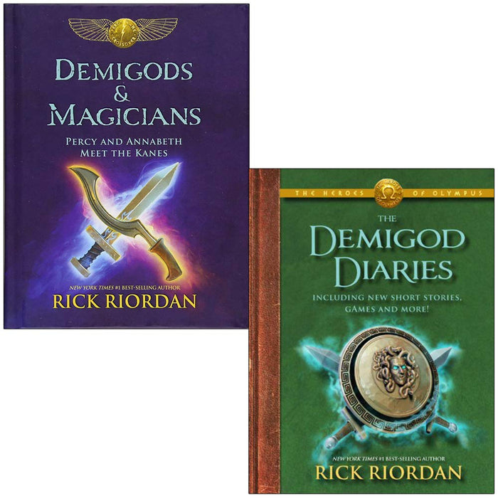 Demigods & Magicians: Percy and Annabeth Meet the Kanes & The Heroes of Olympus the Demigod Diaries 2 Books Collection Set - The Book Bundle
