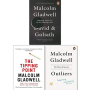 Malcolm Gladwell 3 Books Collection Set (Tipping Point, David and Goliath, Outliers) - The Book Bundle