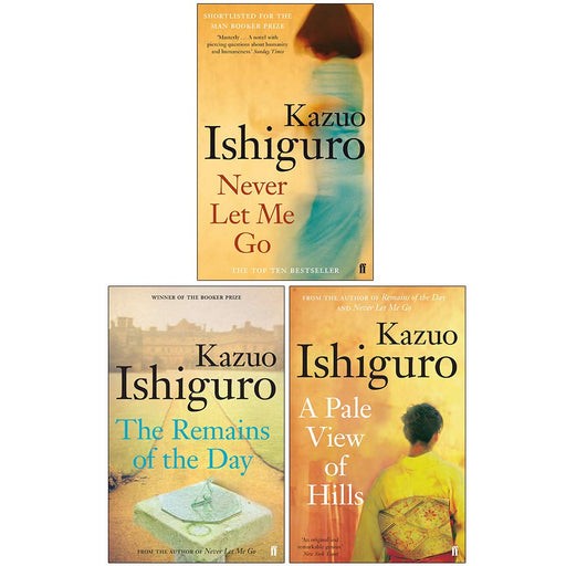 Kazuo Ishiguro Collection 3 Books Set (Never Let Me Go, The Remains of the Day, A Pale View of Hills) - The Book Bundle