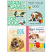 Interpet Brain Games For Dogs, Test Your Dog, How to Have A Happy Dog, Brain Teasers for Dogs 4 Books Collection Set - The Book Bundle
