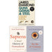 Guns Germs and Steel, Sapiens A Brief History of Humankind, 21 Lessons for the 21st Century 3 Books Collection Set - The Book Bundle