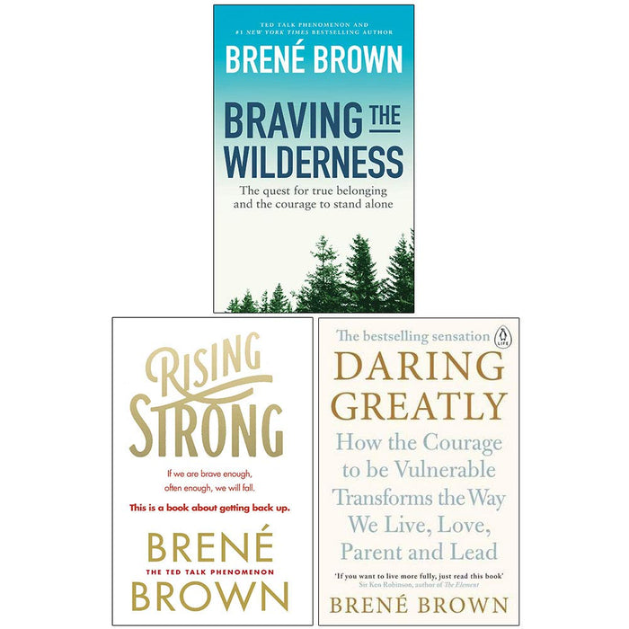 Brené Brown Collection 3 Books Set (Braving the Wilderness, Rising Strong, Daring Greatly) - The Book Bundle