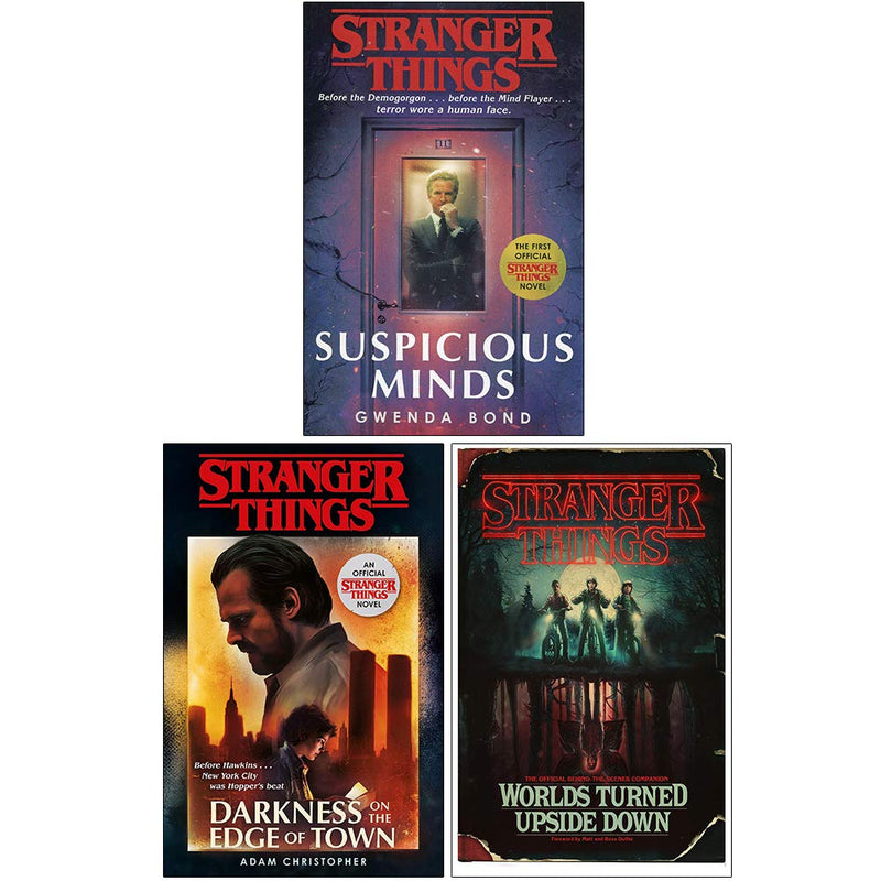 Stranger Things Series 3 books collection set by Gwenda Bond, featuring multiple fiction titles in mixed formats, with colorful covers.