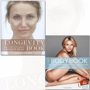 Cameron Diaz The Longevity Book and The Body Book collection set, paperback non-fiction books on health and wellness.