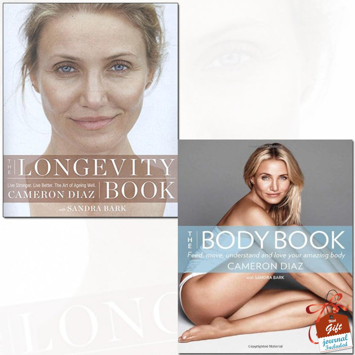 Cameron Diaz Collection 2 Books Set With Gift Journal (The Longevity Book, The Body Book) - The Book Bundle